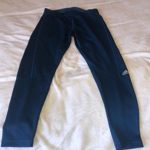 Teal Adidas Climalite leggings